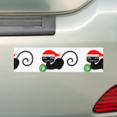 クリスマスサンタ バンパーステッカー (車上)