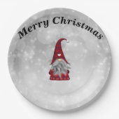 クリスマスサンタ ペーパープレート (正面)