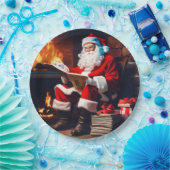 クリスマスサンタ ペーパープレート (パーティー)