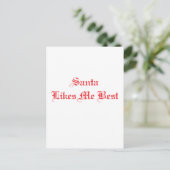 クリスマスサンタ ポストカード (スタンド正面)