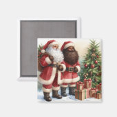 クリスマスサンタ マグネット (正面/裏面)