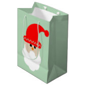 クリスマスサンタ ミディアムペーパーバッグ (正面アングル)