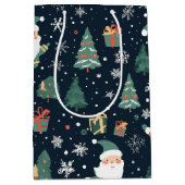 クリスマスサンタ ミディアムペーパーバッグ (正面)