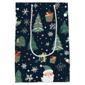 クリスマスサンタ ミディアムペーパーバッグ (裏面)