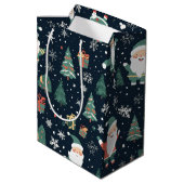 クリスマスサンタ ミディアムペーパーバッグ (裏面アングル)