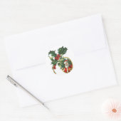 クリスマスサンタ ラウンドシール (封筒)