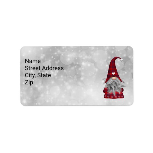 クリスマスサンタ ラベル (正面)