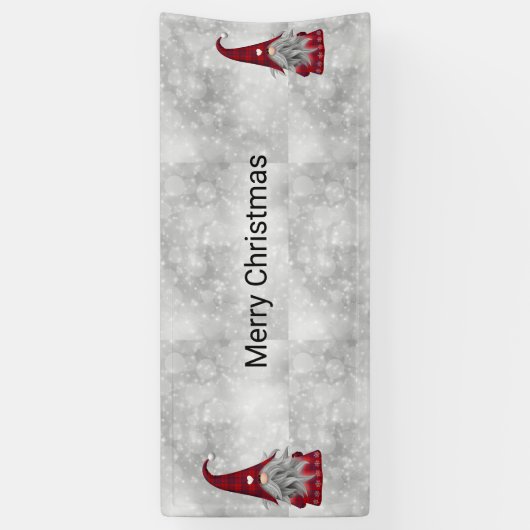 クリスマスサンタ 横断幕 (縦)