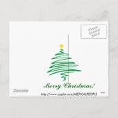 クリスマスサンタEMT-P救急医療隊員 シーズンポストカード (裏面)