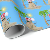 クリスマスサンドマンとパームツリー ラッピングペーパー (ロールコーナー)