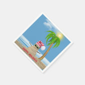 クリスマスサンドマン紙プレート スタンダードカクテルナプキン (角)