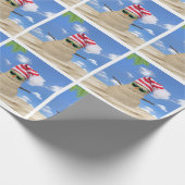 クリスマスサンド雪だるま ラッピングペーパー (角)