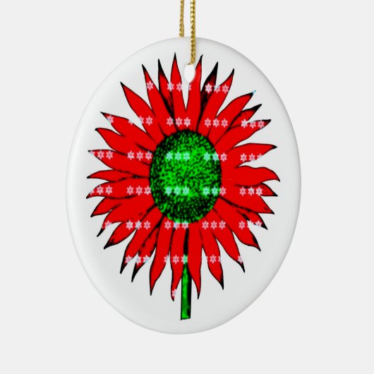 クリスマスサンフラワー セラミックオーナメント (右)