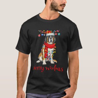 クリスマスサンベルナルドグホリデーラメリーイトW Tシャツ