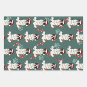 クリスマスサンベルナール ラッピングペーパーシート (正面)