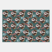 クリスマスサンベルナール ラッピングペーパーシート (正面2)