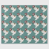 クリスマスサンベルナール ラッピングペーパー (フラット)