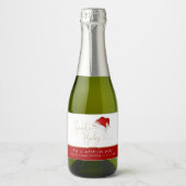 クリスマスサンポップ・アートのタベビーそれが彼女のポップミニ スパークリングワインラベル (正面)