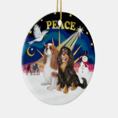 クリスマスサンライズ – 2騎士(BL+BT) セラミックオーナメント (右)