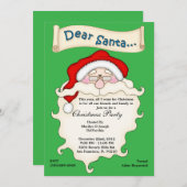 クリスマスサン親愛タウィッシュリスト招待状ホリデー 招待状 (正面/裏面)
