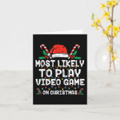 クリスマスサン遊タでビデオゲームをする可能性が最も高い カード (黄色い花)