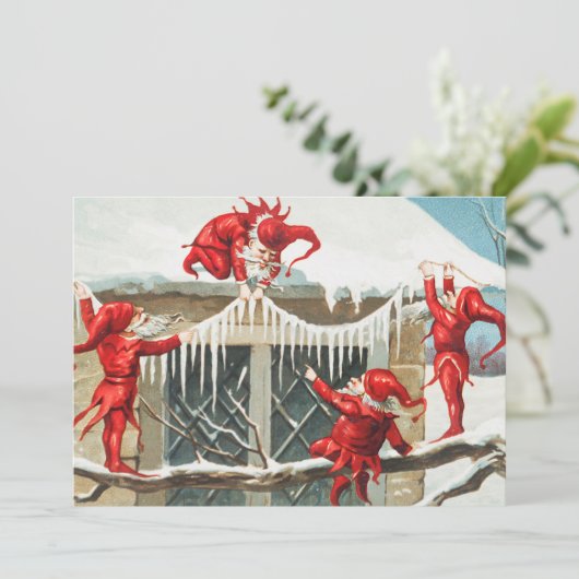 クリスマスサン飾タ小人の家 シーズンカード (スタンド正面)