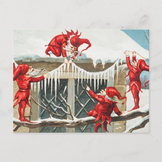 クリスマスサン飾タ小人の家 シーズンポストカード (正面)