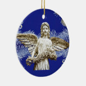 クリスマスサークルオーナメント、クリスマスエンジェル セラミックオーナメント (右)