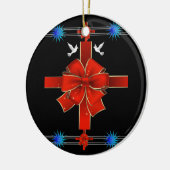 クリスマスサークルオーナメント セラミックオーナメント (左)