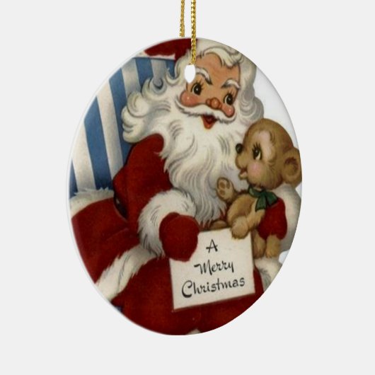 クリスマスサークルオーナメント、メリークリスマス セラミックオーナメント (右)