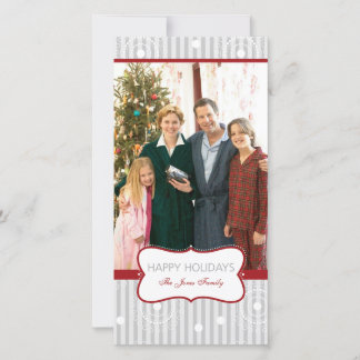 クリスマスサークル – レッドシルバー シーズンカード