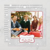 クリスマスサークル – 赤銀 シーズンカード (正面/裏面)