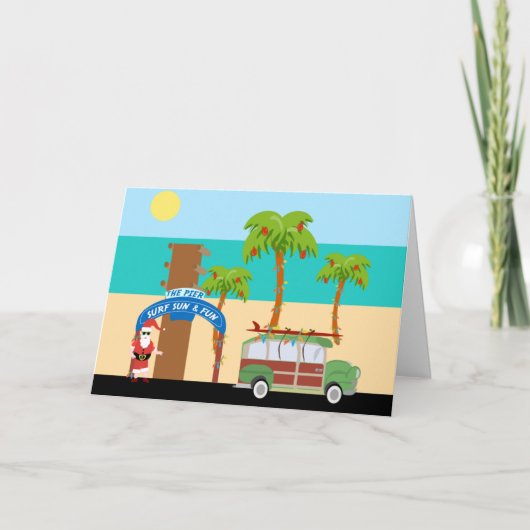 クリスマスサーフィン シーズンカード (正面)