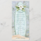 クリスマスサーフボード | 冬のビーチグリッター メニュー (正面)