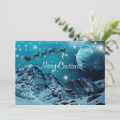 クリスマスサ飛んでいるンタインザスカイホリデーカード シーズンカード (スタンド正面)