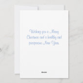 クリスマスサ飛んでいるンタインザスカイホリデーカード シーズンカード (裏面)