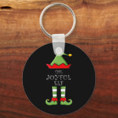 クリスマスザうれしそうな小妖精や小人おもしろいファミリーマッチンググループ キーホルダー (正面)