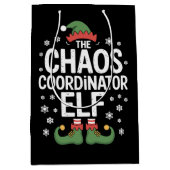 クリスマスザカオスコーディネーター小妖精や小人クリスマスファミリー ミディアムペーパーバッグ (正面)