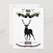 クリスマスザストップバックは鹿 シーズンポストカード (正面/裏面)