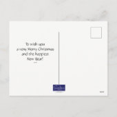 クリスマスザストップバックは鹿 シーズンポストカード (裏面)