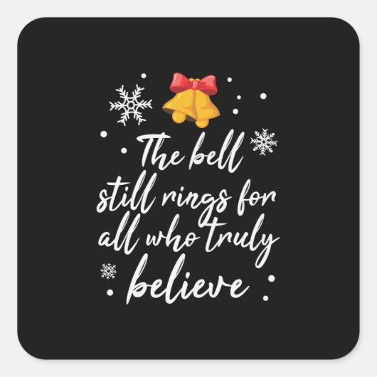 クリスマスザベルスティーンリングや輪 スクエアシール (正面)