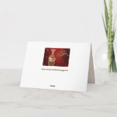 クリスマスシェフのグリーティングカード カード (裏面)