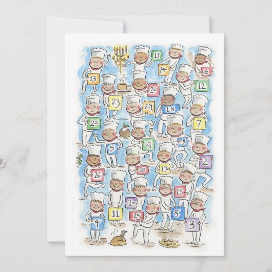 クリスマスシェフの出現 招待状 (正面)