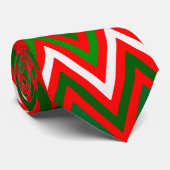 クリスマスシェブロンパターン ネクタイ (ロール)