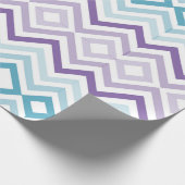 クリスマスシェブロンパターン ラッピングペーパー (角)