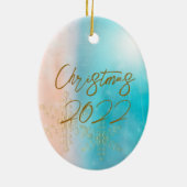 クリスマスシェルエンジェルオーナメント セラミックオーナメント (裏面)
