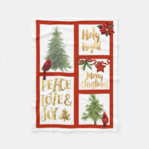 クリスマスシェルパ毛布