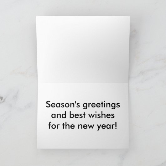 クリスマスシェルフ大フォントクリスマスカード シーズンカード (内部)