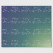 クリスマスシェード |グラデーション文字 グラデーション | ラッピングペーパー (フラット)