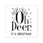 クリスマスシカのスタンプ　面白い捺印式スタンプ セルフインキングスタンプ (デザイン)